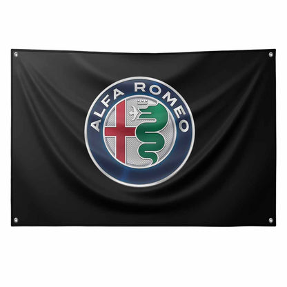 Premium Car Brand Flags – Premium Shop Decor for a Professional & High-End Look