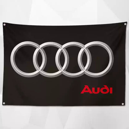 Premium Car Brand Flags – Premium Shop Decor for a Professional & High-End Look