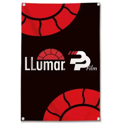 Vertical Shop Flags – Long & Narrow Banners Featuring Top Wrapping, PPF, and Detailing Brands for Professional Decor