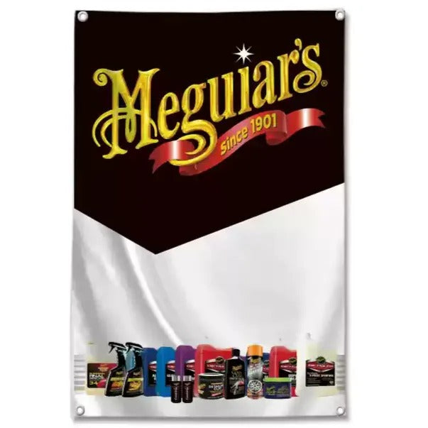 Vertical Shop Flags – Long & Narrow Banners Featuring Top Wrapping, PPF, and Detailing Brands for Professional Decor