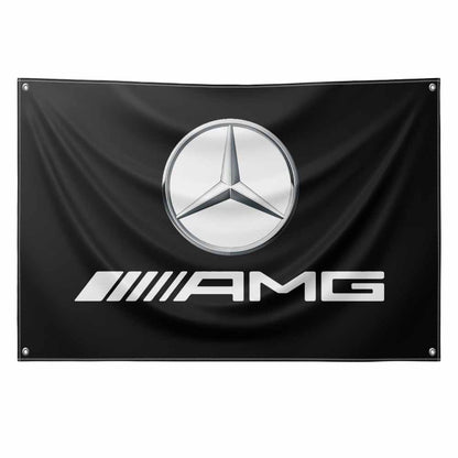 Luxury Car Brand Flags – Premium Shop Decor for a Professional & High-End Look